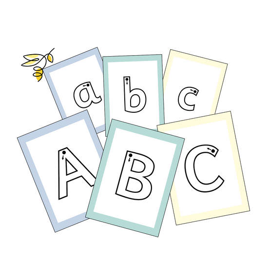 Learning Letters Flash Cards
